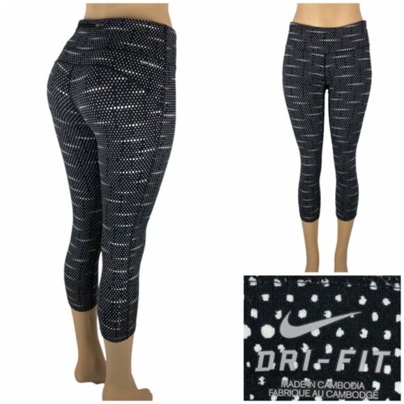 Nike Dri-FIT Epic Run Printed Tights & GapFit High Rise Blackout Print Leggings - Picture 10 of 11